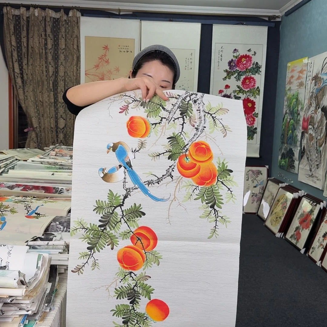纯手绘国画作品好