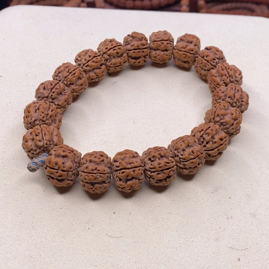 金刚菩提手串梅花双龙尺寸17.5