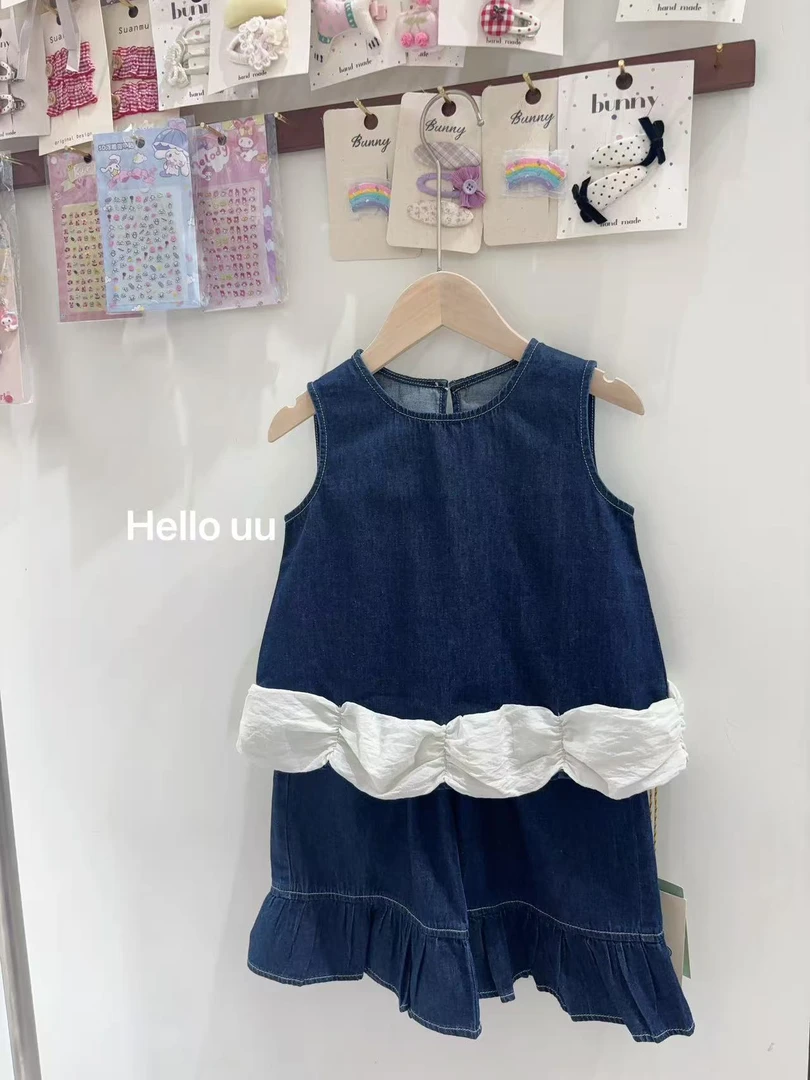 2025夏季儿童韩版休闲甜美套装