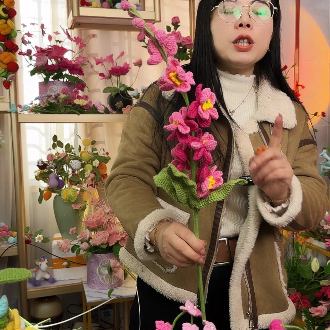 手工钩织设计花束