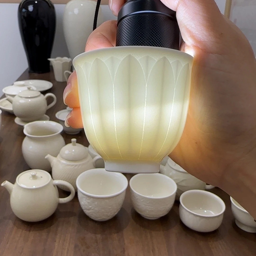 微瑕铃铛莲瓣杯不带礼盒