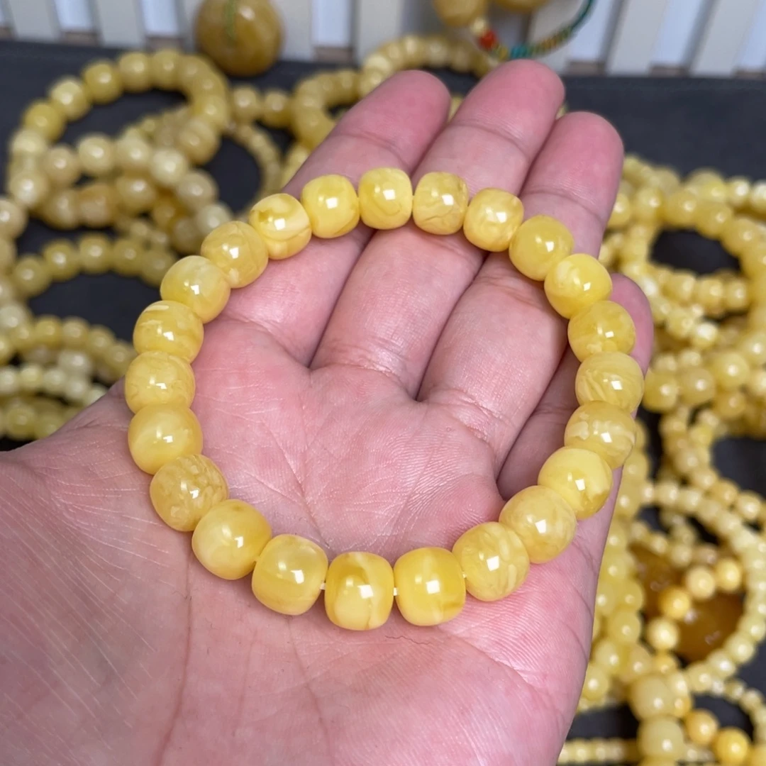 忘***忧蜜蜡未镶嵌裸石蜜蜡手串10mm