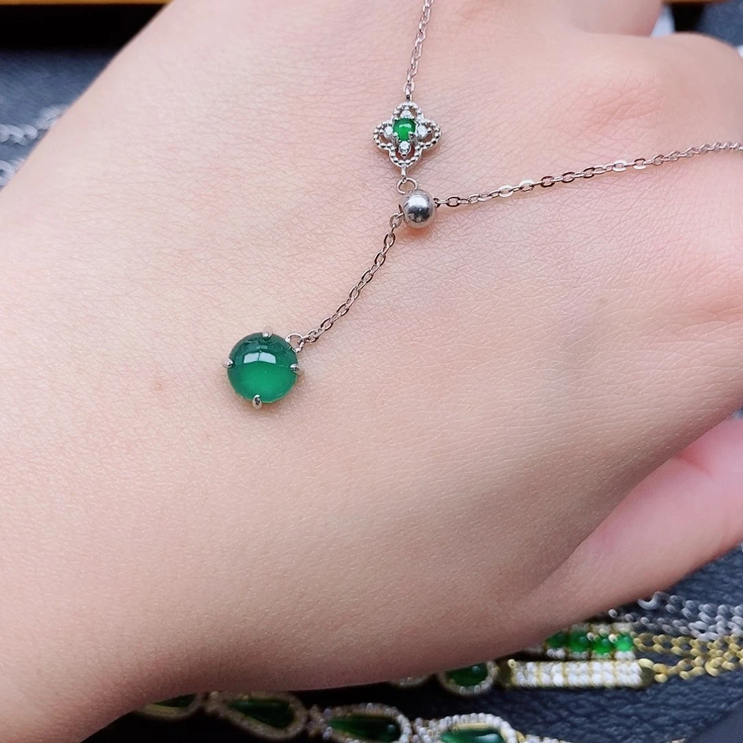 银S925镶嵌戒指翡翠