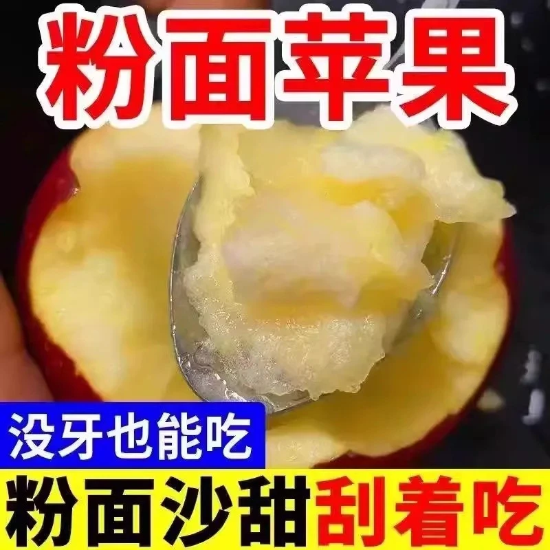甘肃天水花牛苹果当季新鲜水果脆粉两吃现摘红蛇果3斤整箱包邮