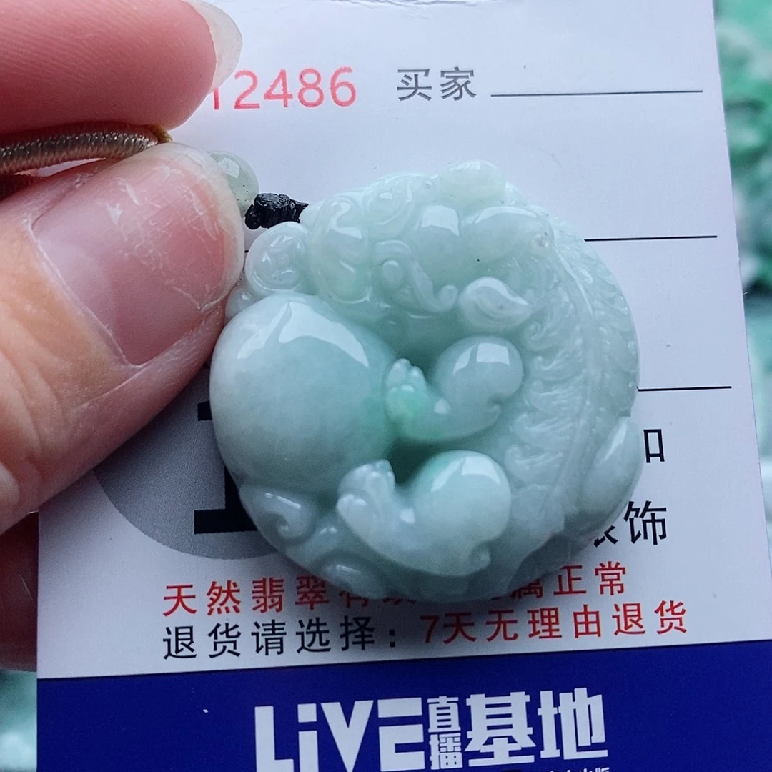 翡翠未镶嵌吊坠(不含链)