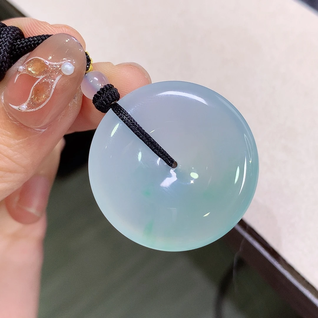 翡翠未镶嵌颈饰31.6-6