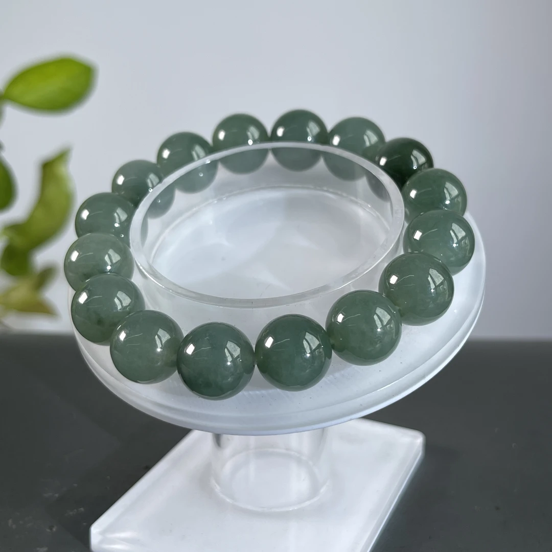 JXZC25-69  天然缅甸A货翡翠  翡翠手串