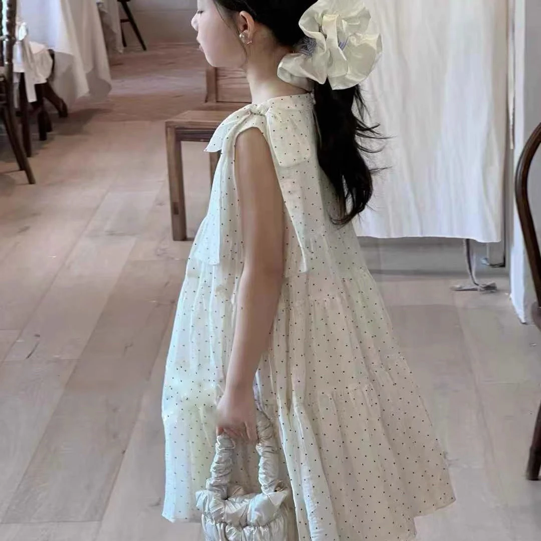 女童宫廷风刺绣连衣裙夏季新款韩版洋气公主裙生日裙