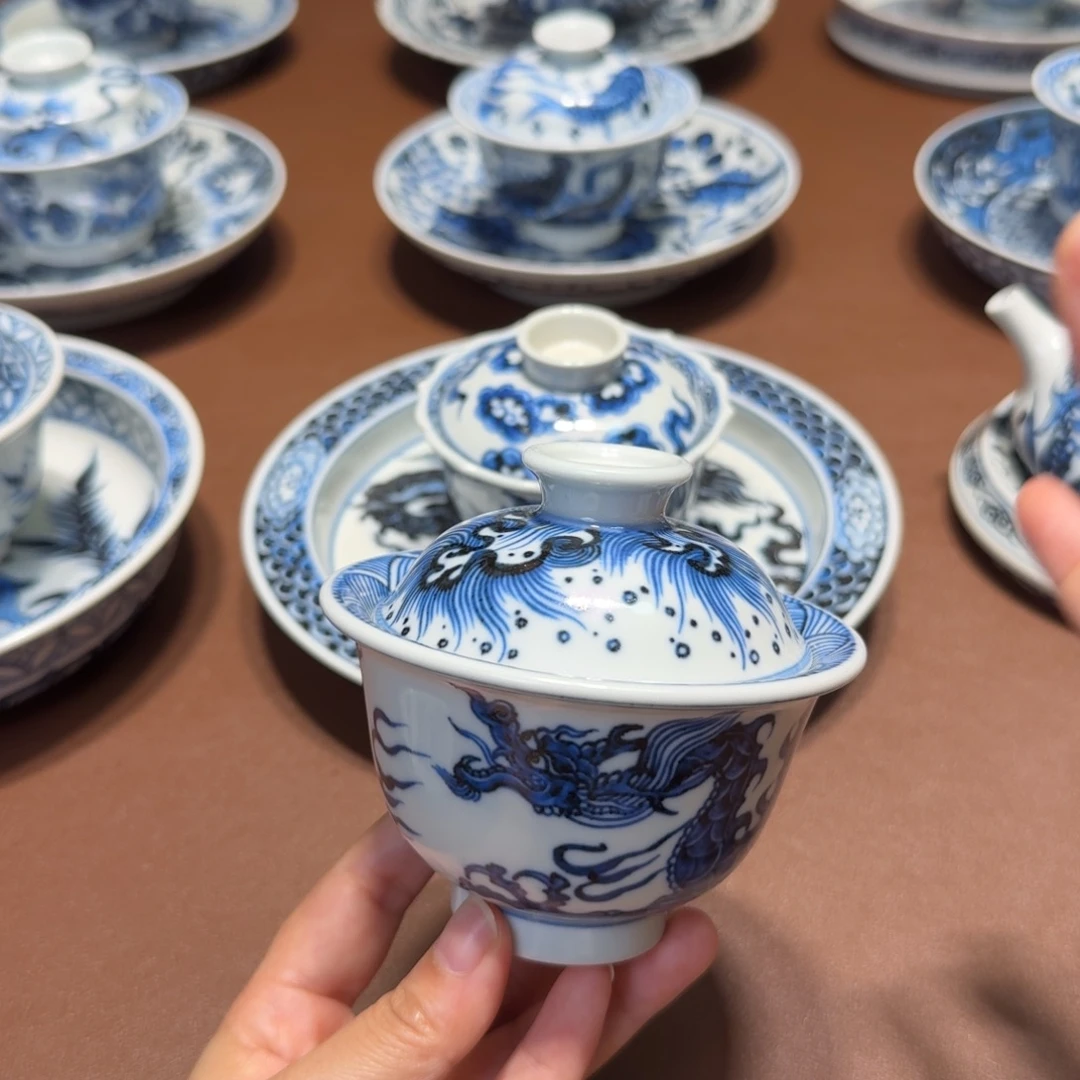 手工手绘茶具微瑕