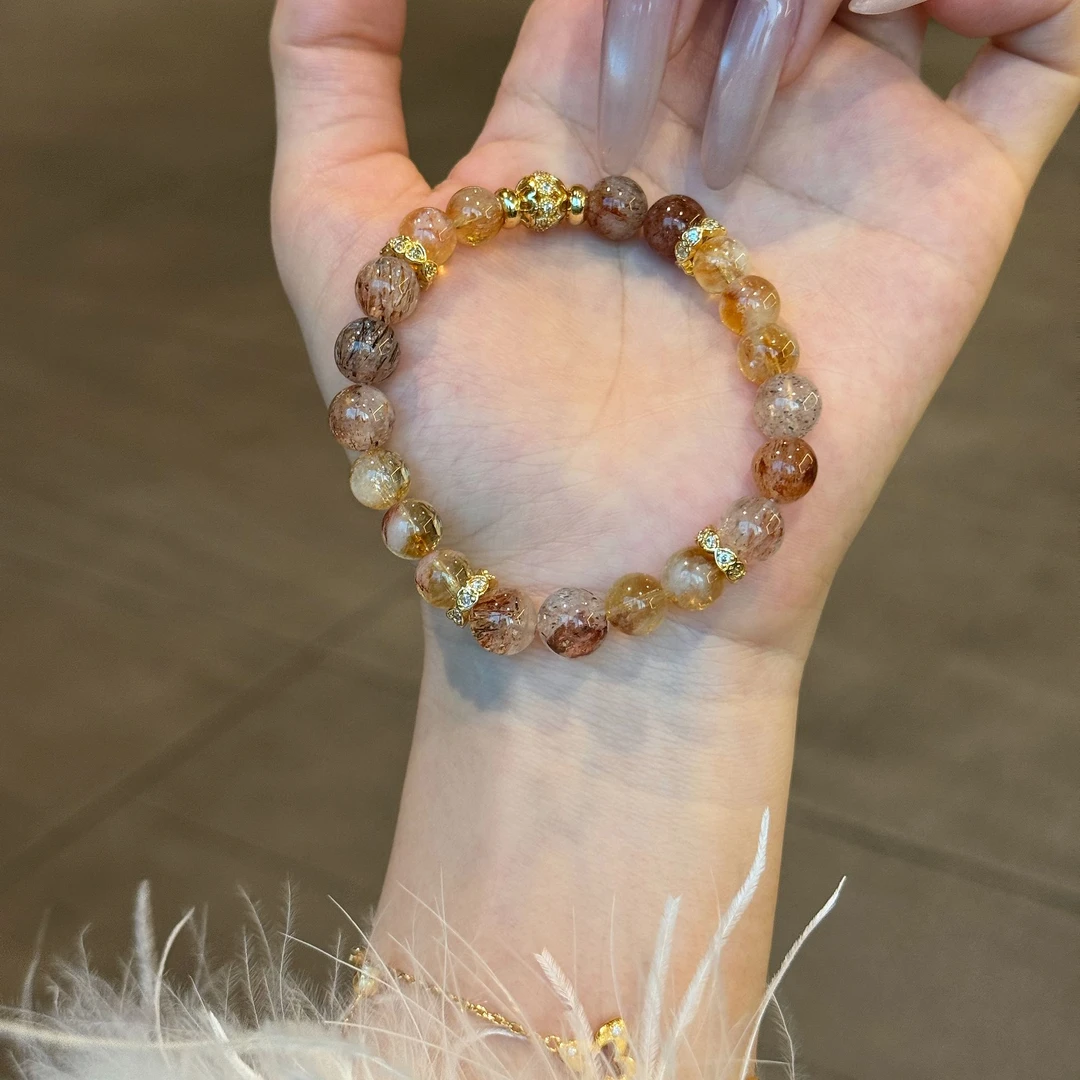 【向高】黄塔晶原创设计感天然水晶手串女高级感ZAAA517