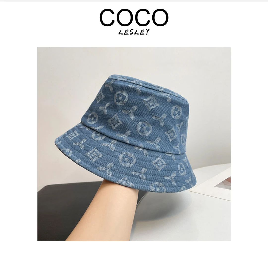 【COCO LESLEY】渔夫帽女高级感夏季遮阳时尚印花可调节太阳帽