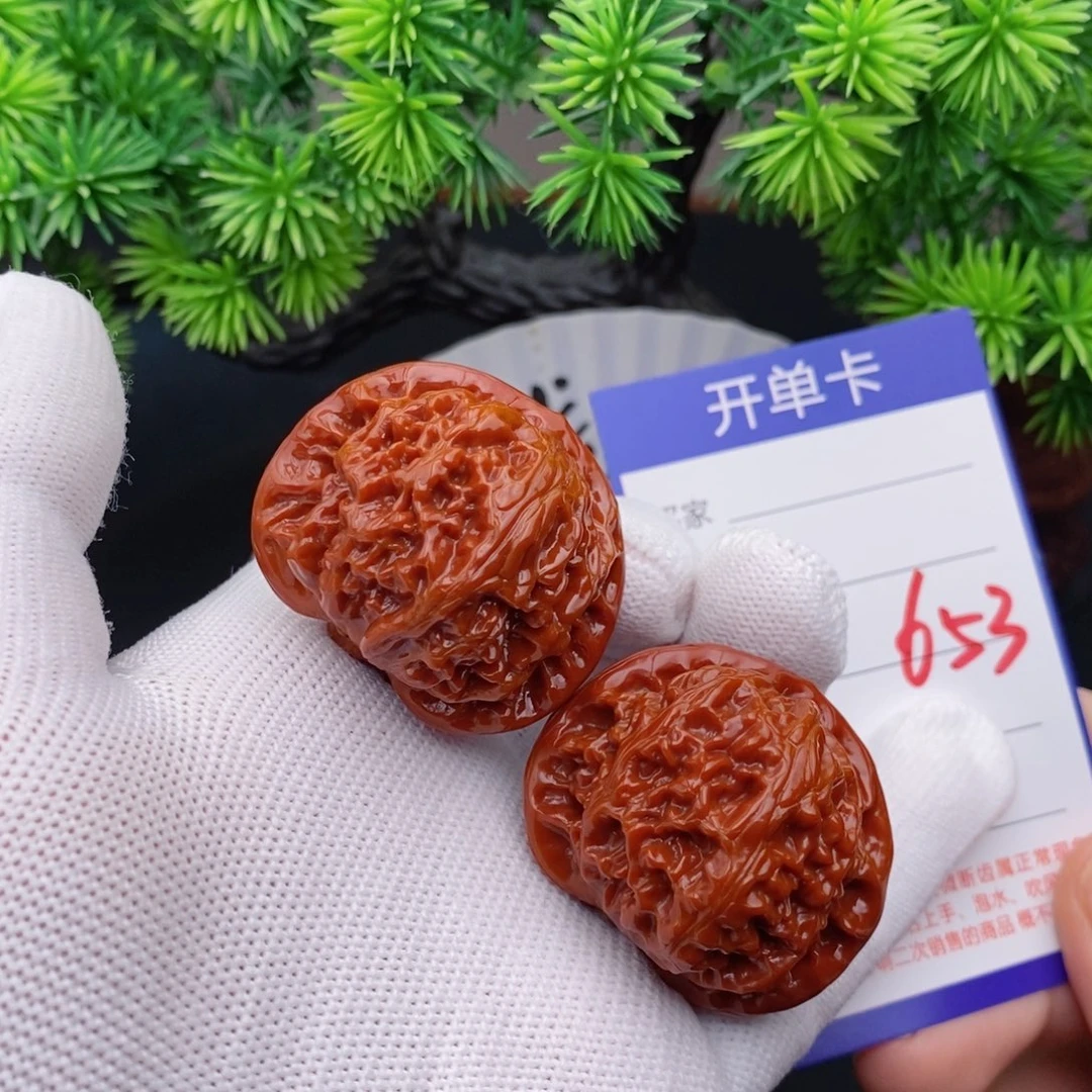 文玩核桃把件40宫灯653