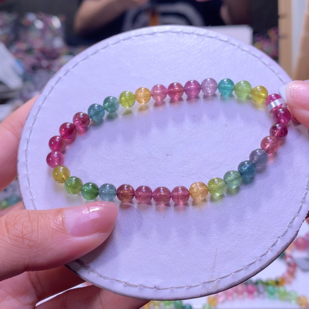 【闪购商品】未镶嵌手链碧玺5.8mm左右