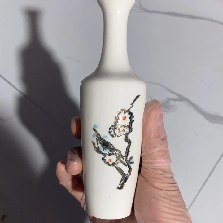 瓷片陶瓷品一厂梅瓶摆件