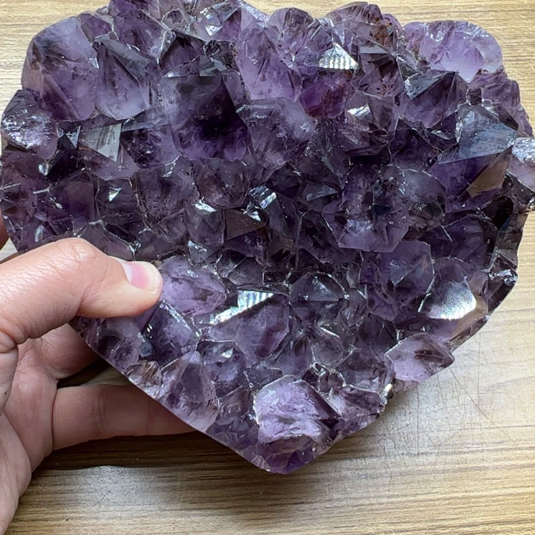 水晶帝紫色大爱心100未镶嵌