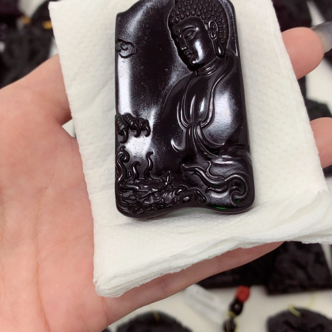 天然a货钢琴黑挂件