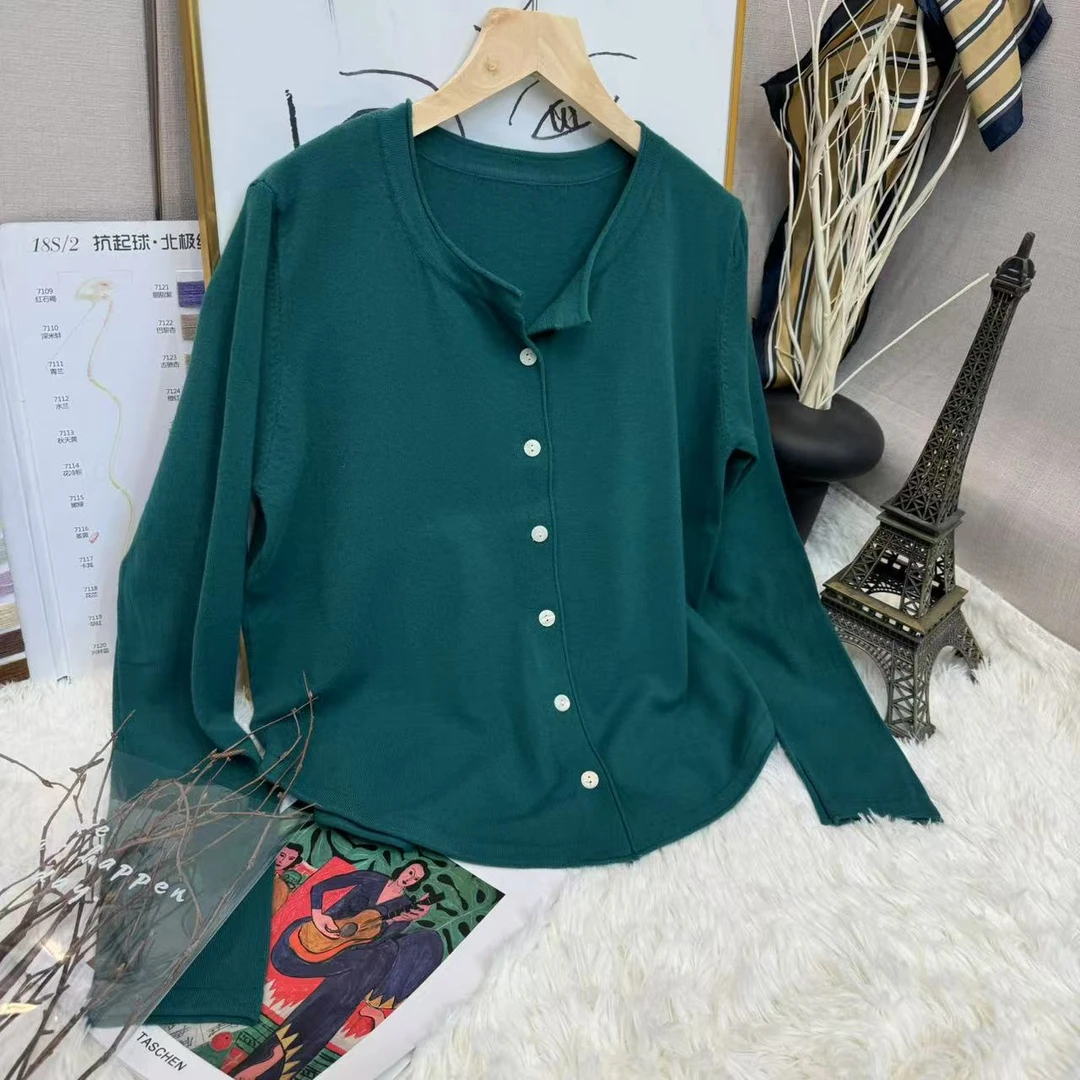 羊毛（衣长56推荐90-140斤）【267墨绿】