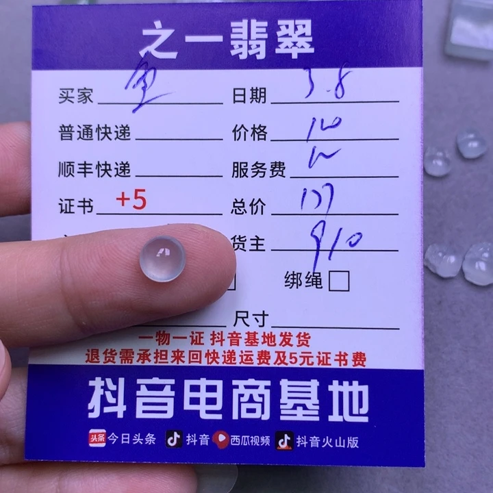翡翠颈饰未镶嵌鱼*