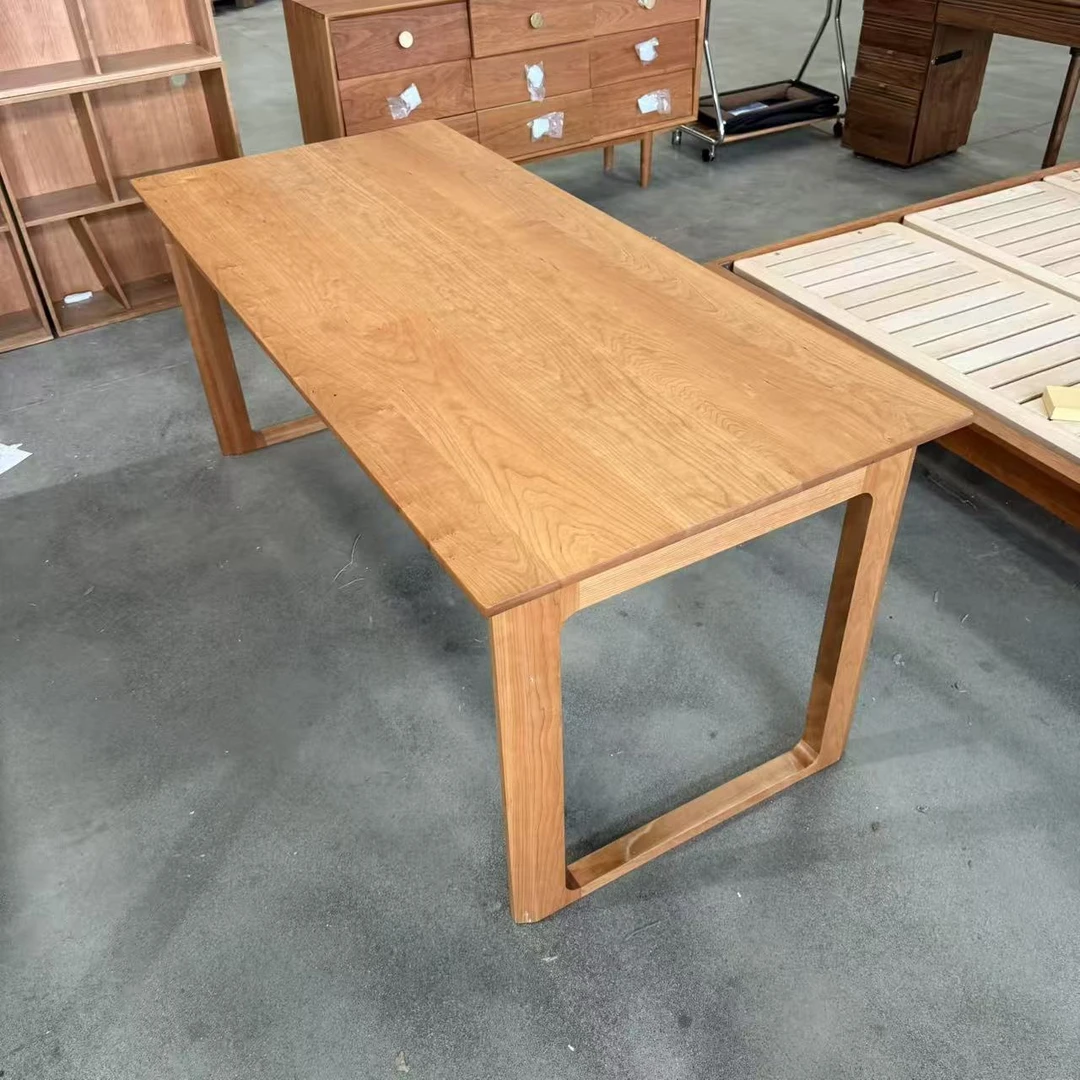 【全新特惠】留白1.8m全实木餐桌樱桃木实木