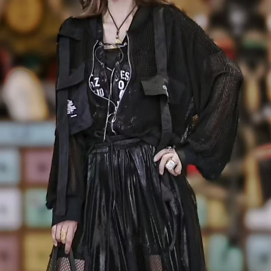 镂空透气开衫防晒短外套