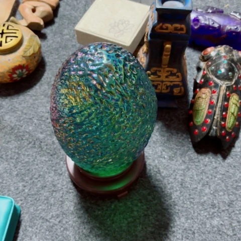 奇***者紫金钵盂菩提把件