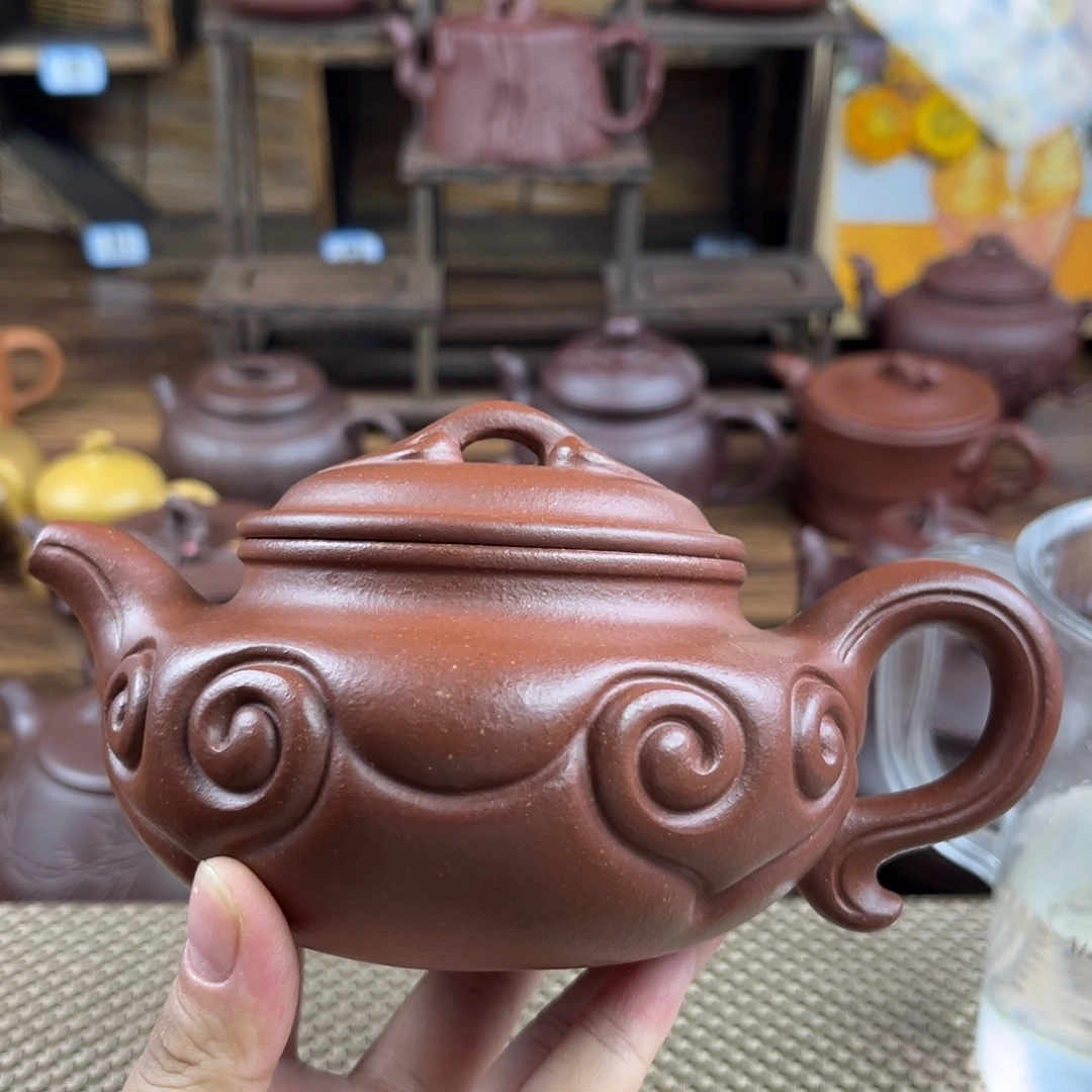 茶壶紫砂手工制作工艺精湛350cc