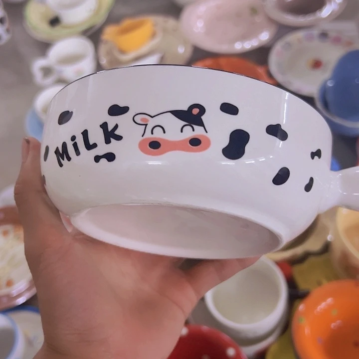 搪瓷微瑕奶牛手柄