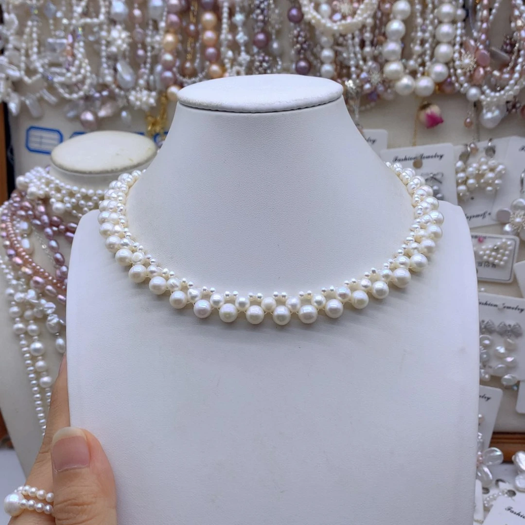 露***y合金淡水珍珠耳饰项链