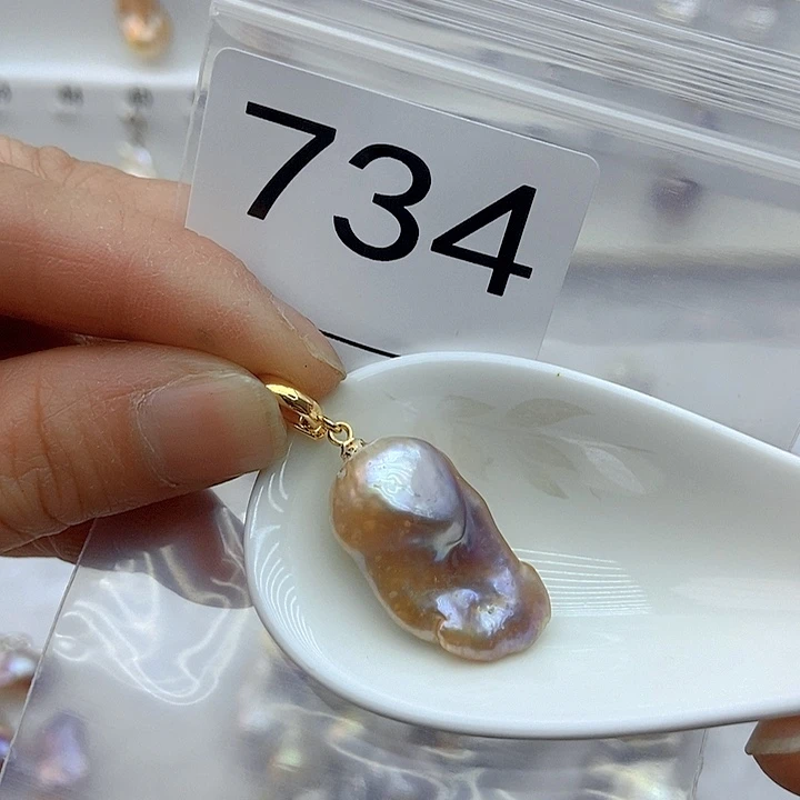 淡水珍珠颈饰银S925镶嵌