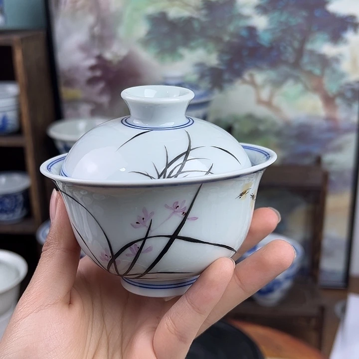 其他瓷兰花盖碗609