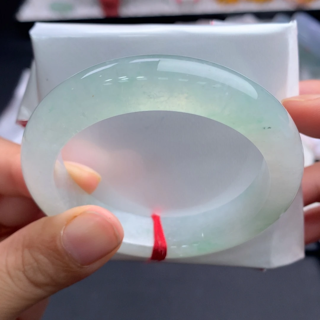 翡翠未镶嵌手镯19号，强推