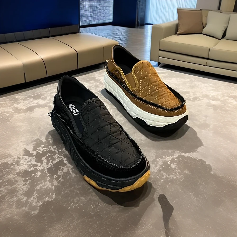 新款厚底广州手工小布男鞋钱包鞋休闲舒适百搭经典男鞋小一码拍