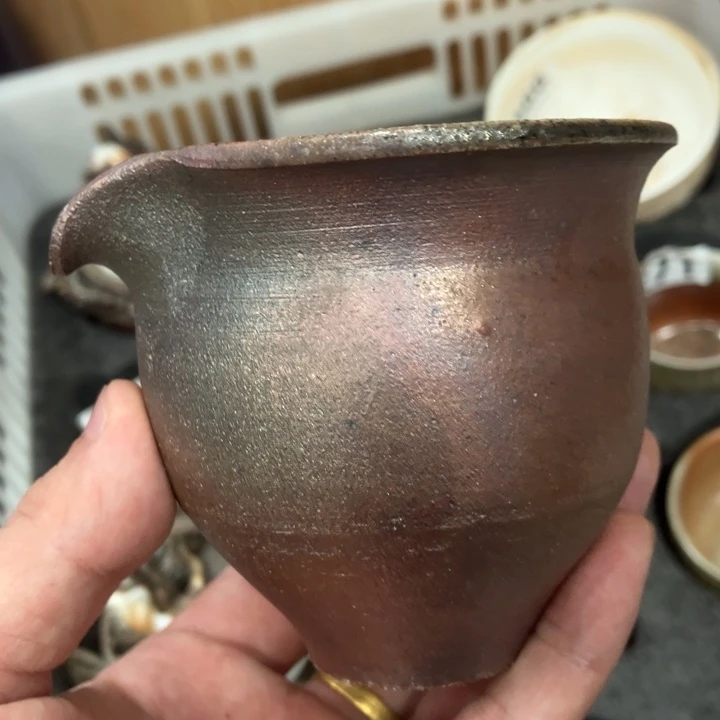 柴烧茶具茶杯大放漏