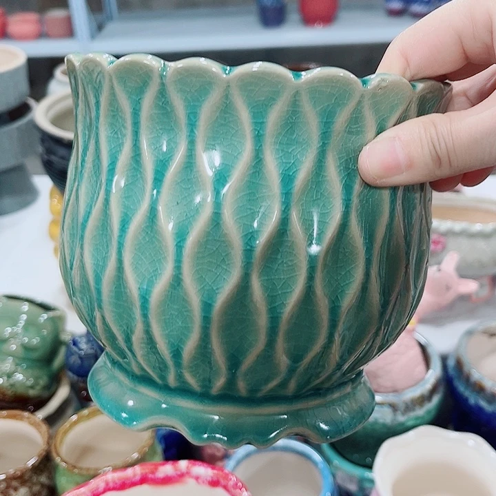 多肉陶瓷花盆满10元包邮