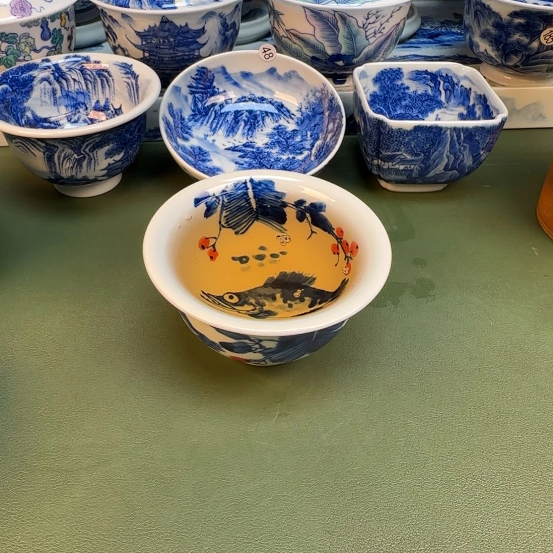 纯手工纯手绘茶具石头61