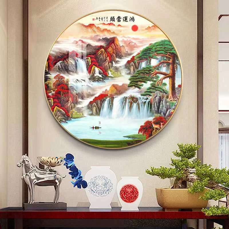 餐厅挂画 晶瓷玄关挂画 客厅背景墙挂画