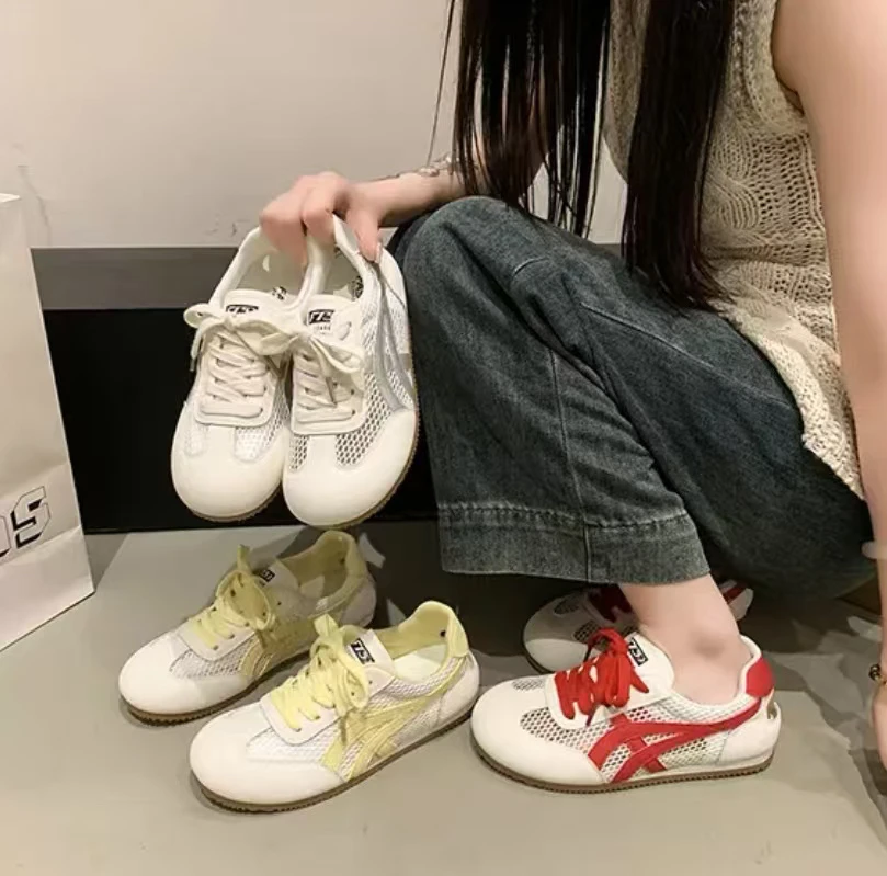 拼色夏季镂空透气时尚休闲德训鞋多巴胺穿搭软底舒适 C939-3