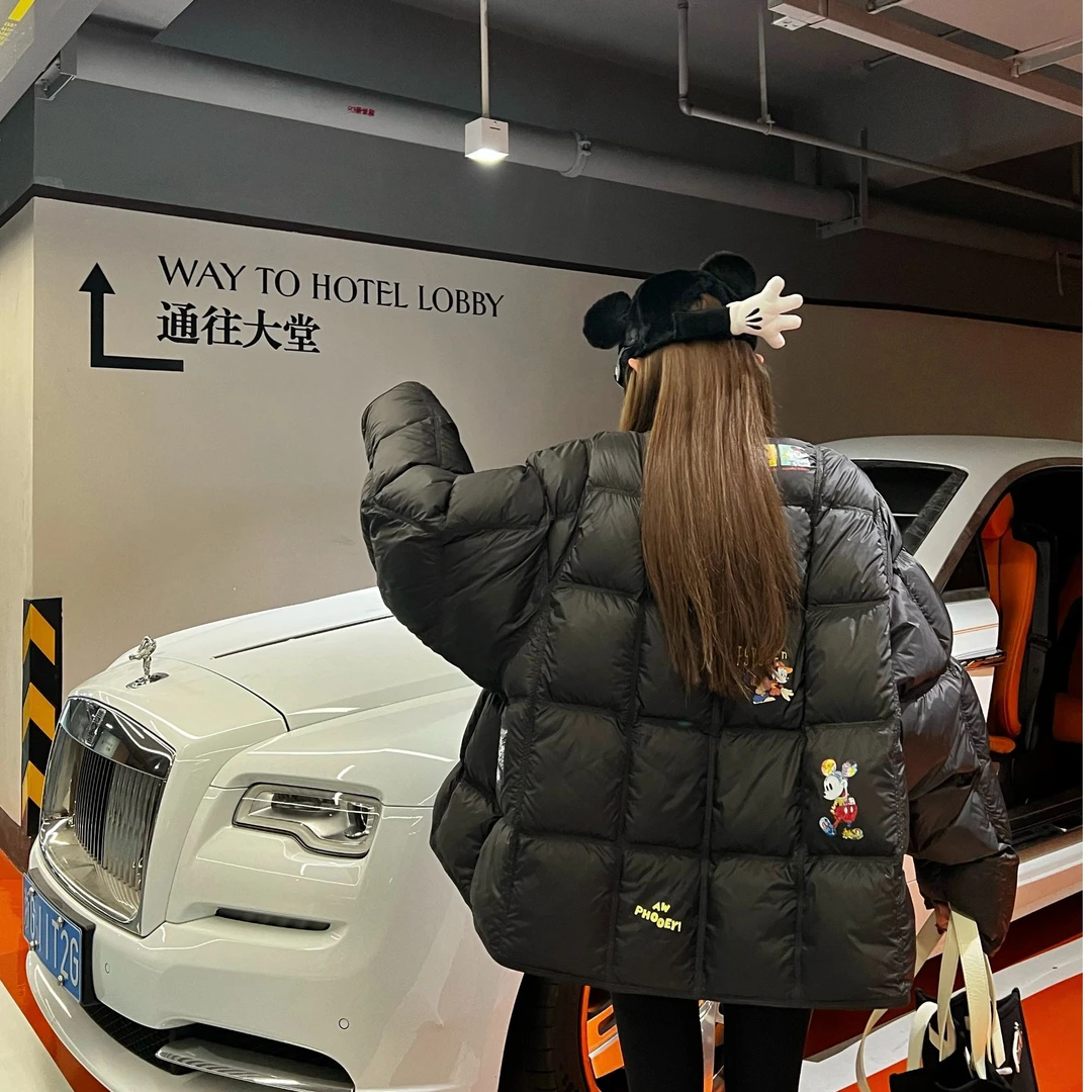 【陶陶推荐】秋冬设计款可爱图案格子设计保暖羽绒服 S387 A415