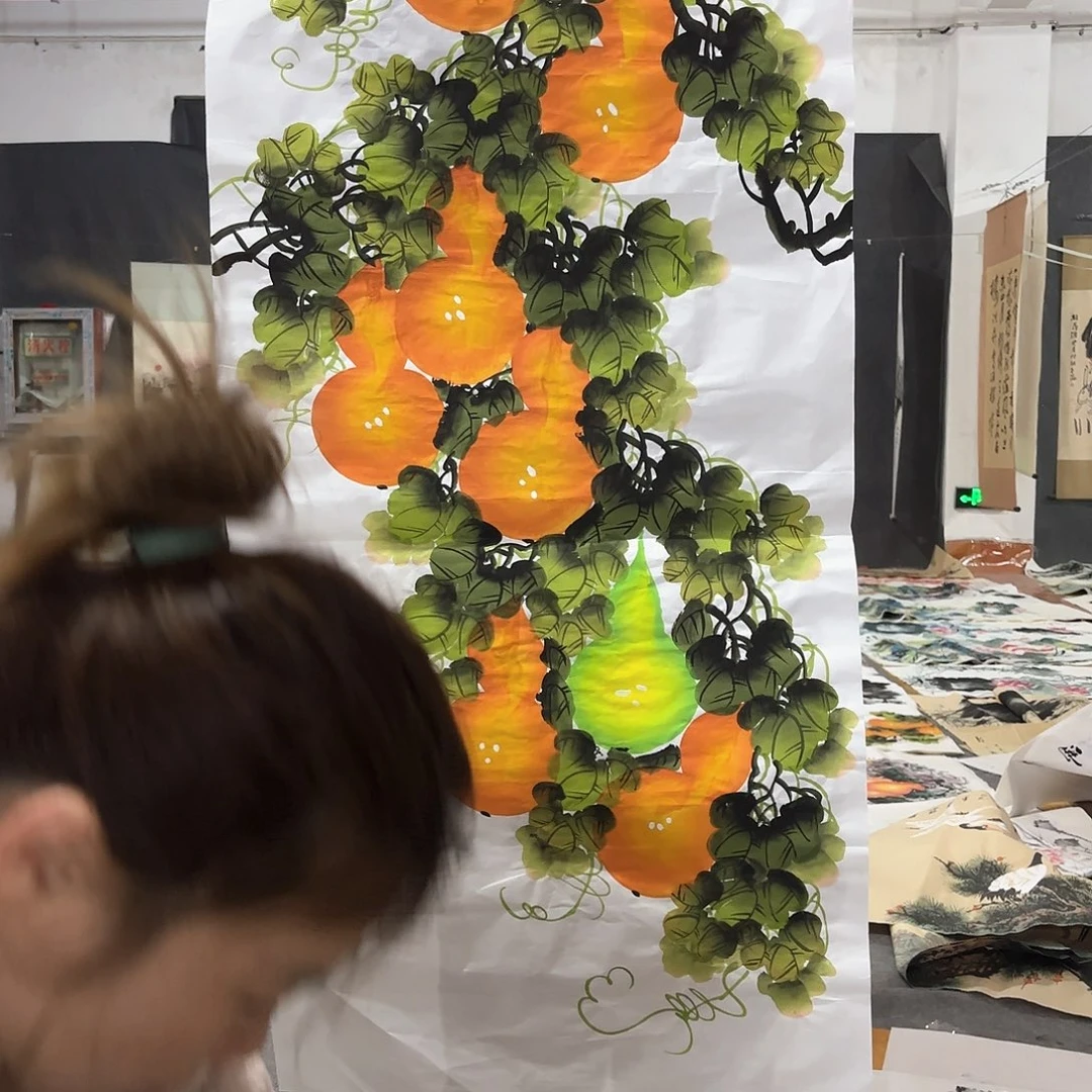 国画国画作品画心一张