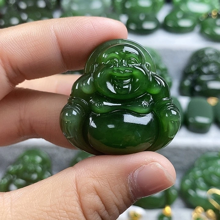 和田玉（碧玉）未镶嵌项链35