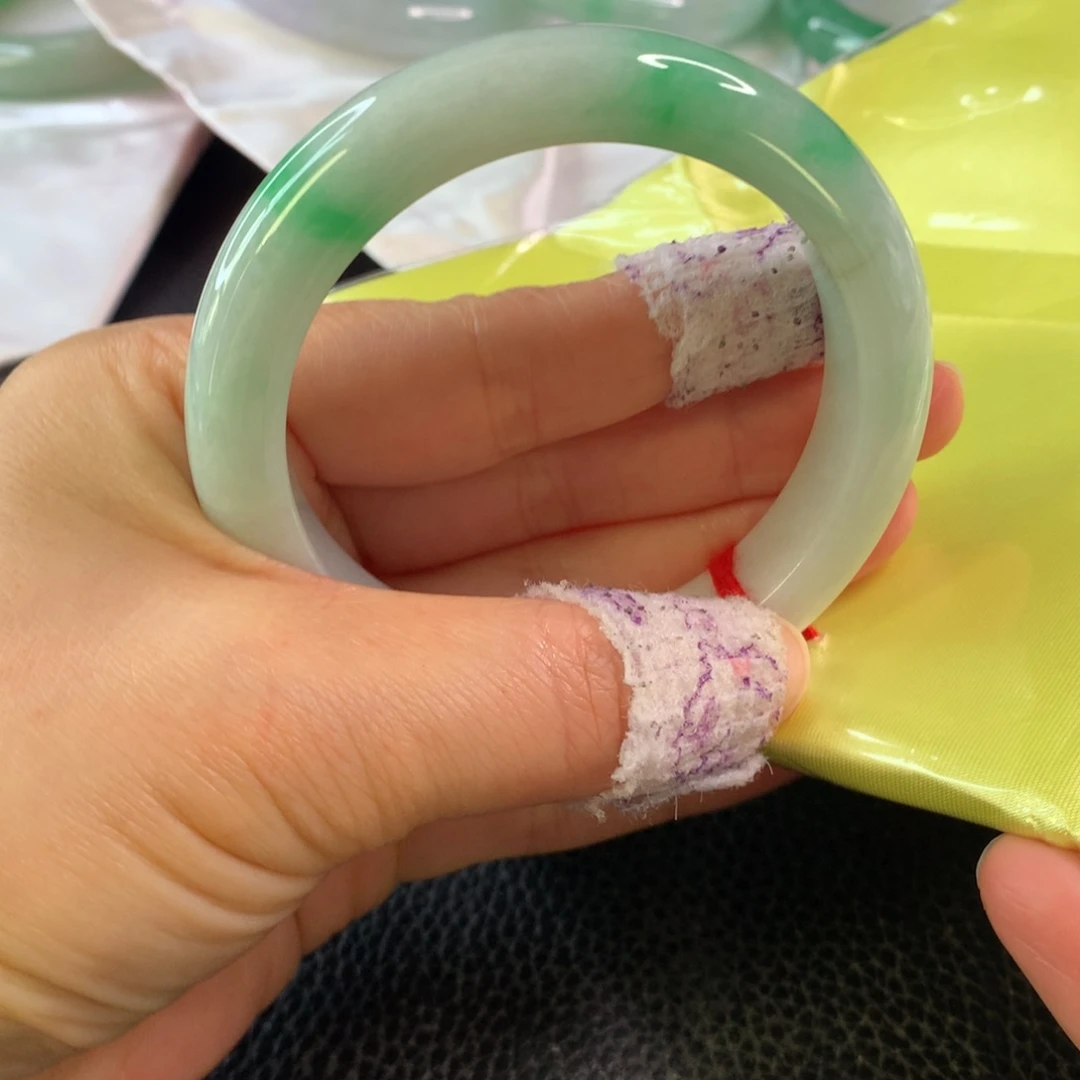 翡翠未镶嵌手镯翡翠手镯56.6