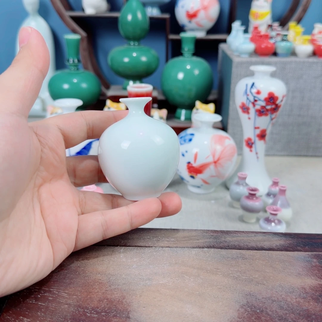 陶瓷手工小花器摆件