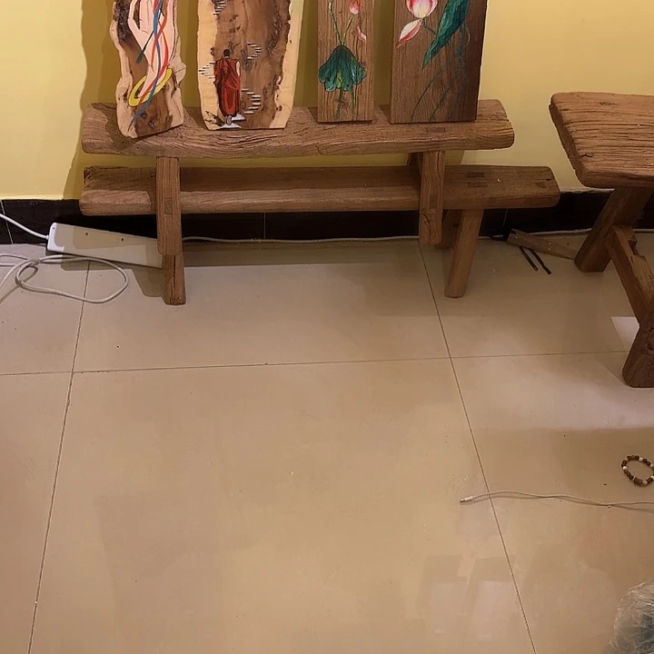 山*哥老榆木桌面摆件定制