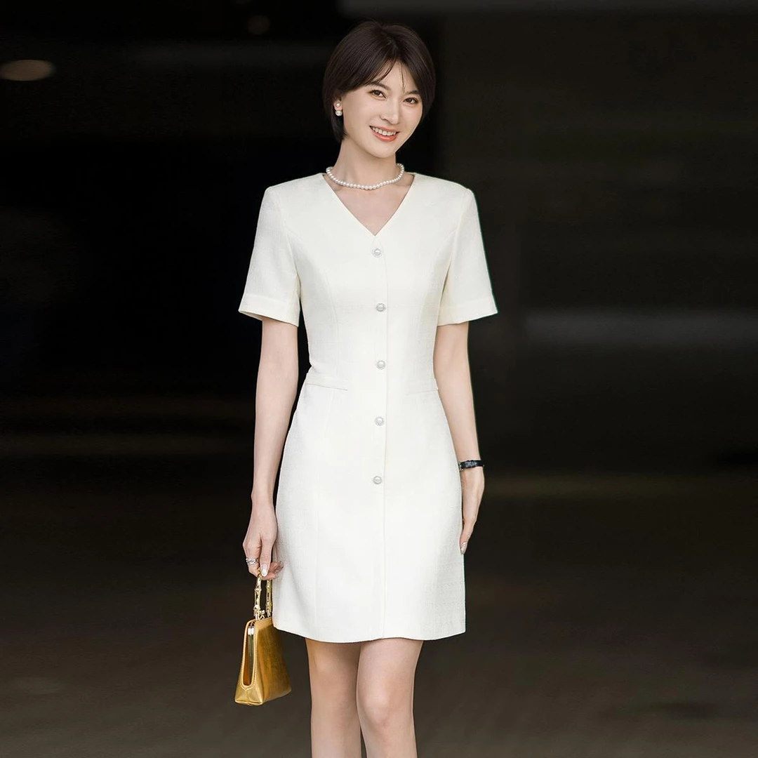 THEORY ERROR职业西装连衣裙女2025新款夏季上班通勤时尚商务裙子