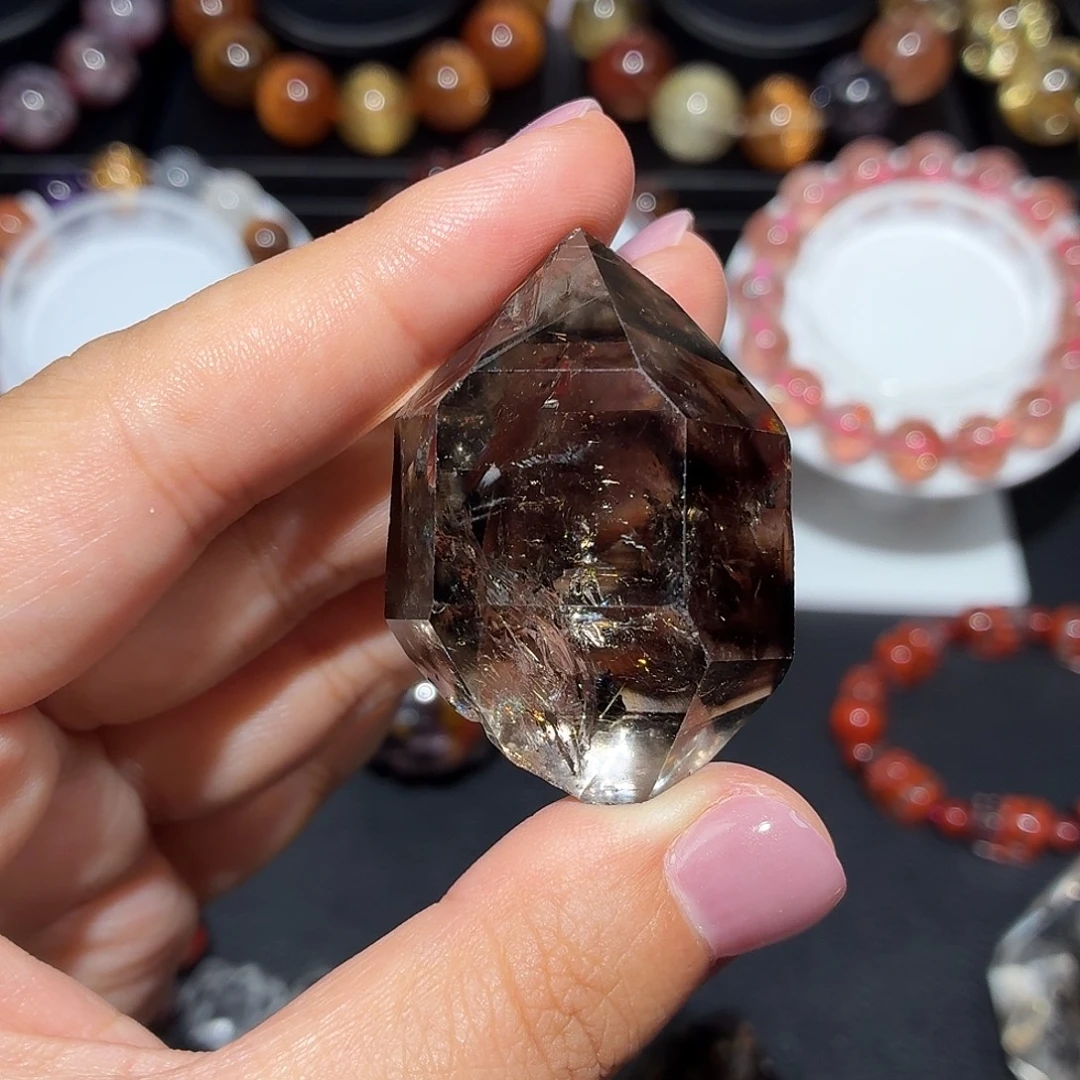 ᥫ***汤水晶未镶嵌珠宝半成品闪灵钻原石