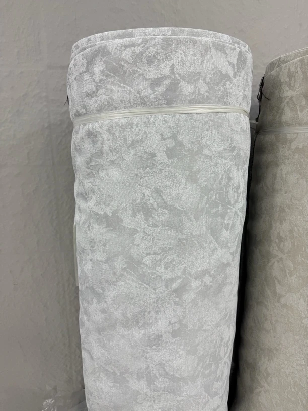 雪尼尔唐顿庄园灰色成品包邮窗帘