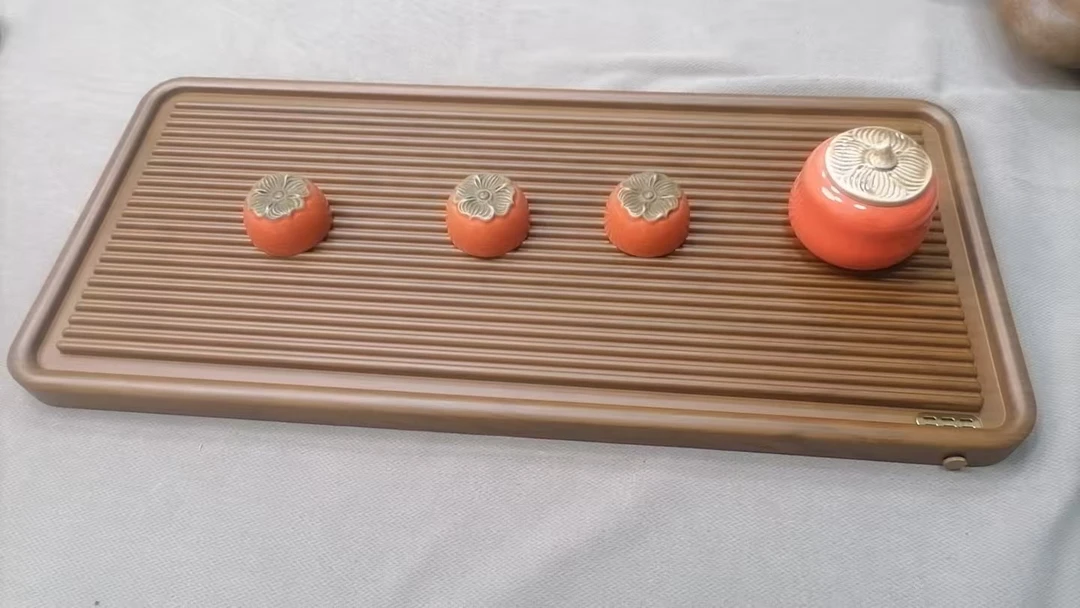 70*32*3 直条黄新中式茶盘