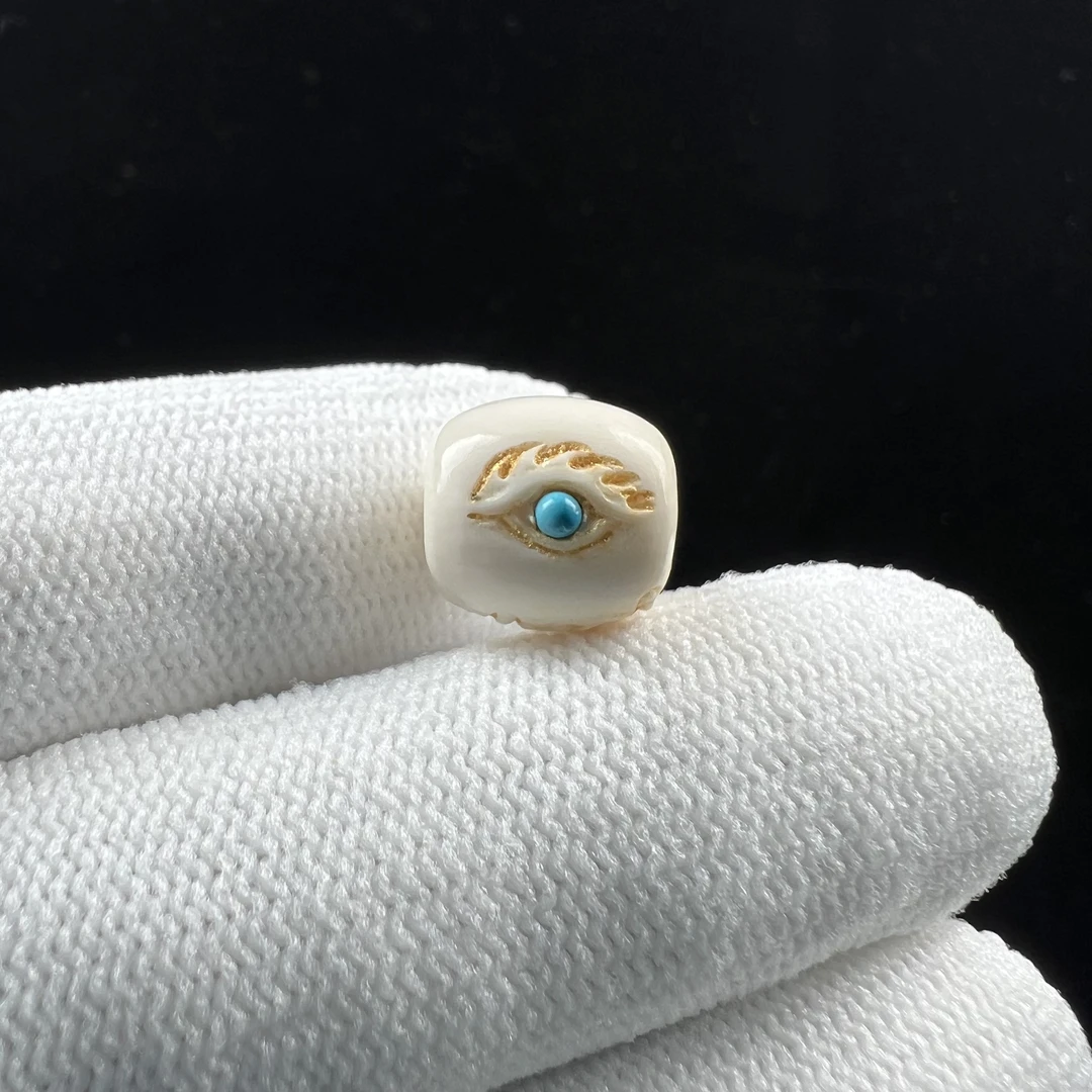 X7596天然猛犸牙 配饰 10.7*11mm支持鉴定 假一罚四