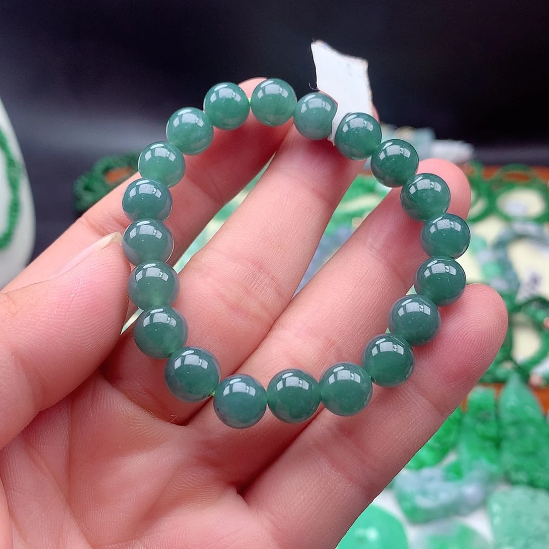 翡翠未镶嵌项链手串