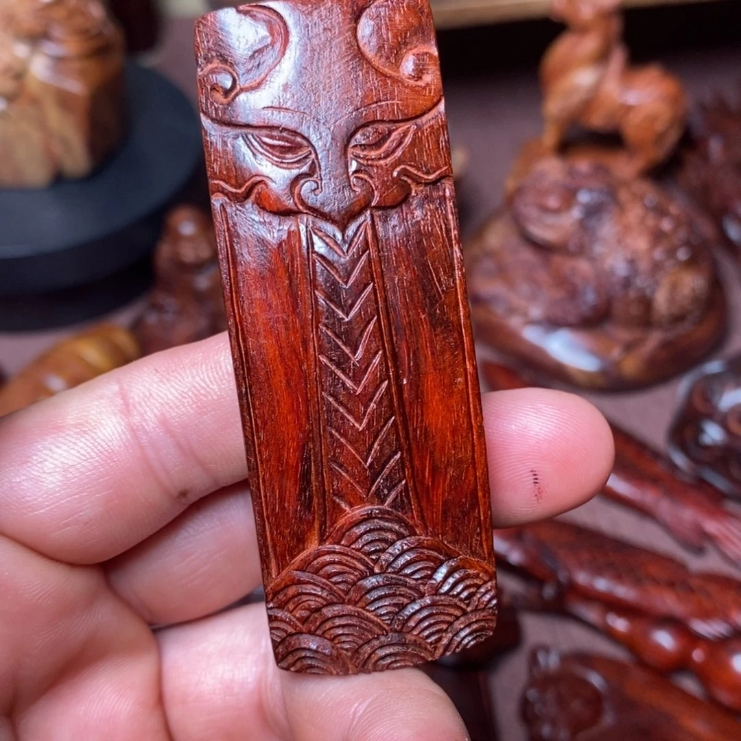 小叶紫檀印度小叶紫檀牌子挂件